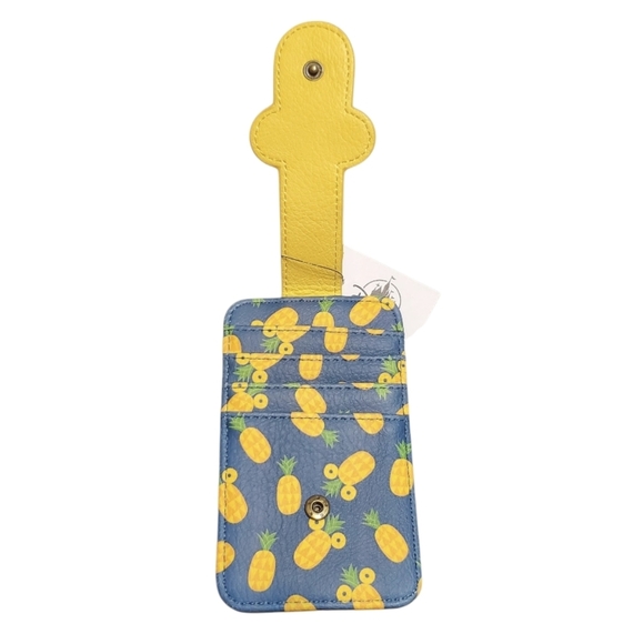 NWT Disney Parks Mickey Mouse Pineapple Card Case Wallet - Picture 7 of 7